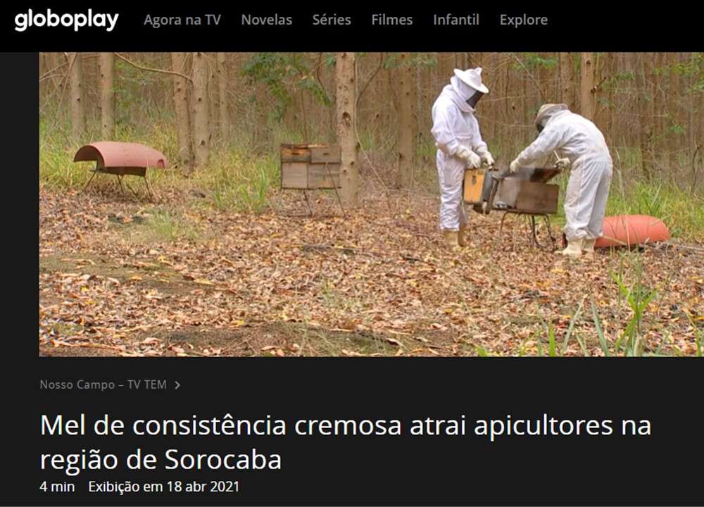 Reportagem sobre nosso apiário – Programa Nosso Campo – TV Tem
